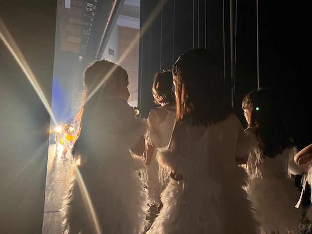 ステージ裏の様子