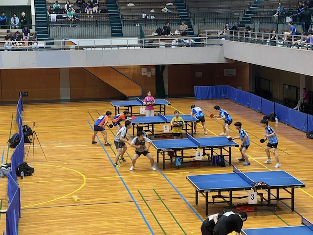 卓球の試合の様子