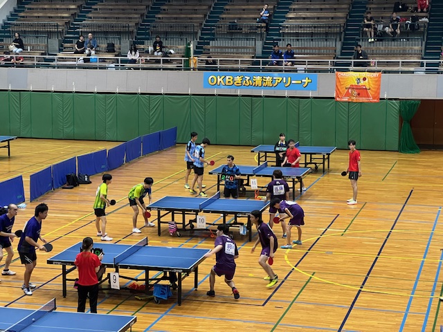 卓球の試合の様子