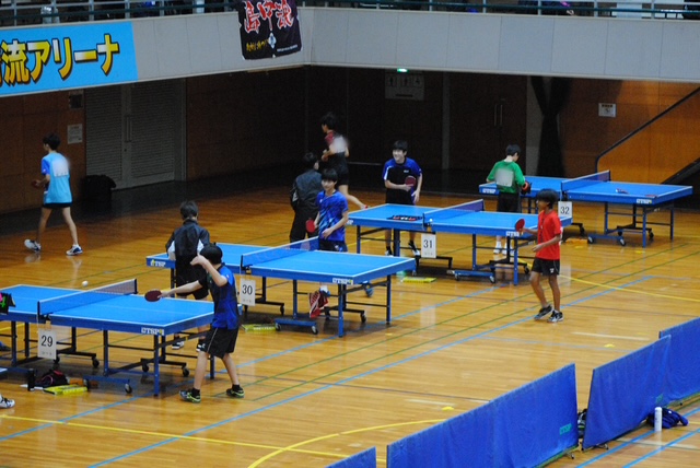 卓球の試合の様子