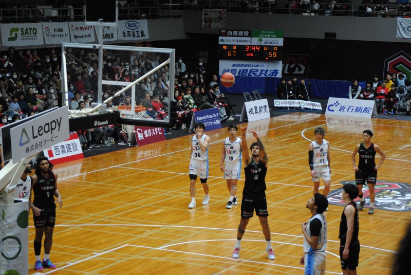 岐阜スゥープスのフリースロー