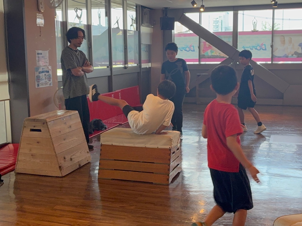 練習を頑張る生徒たち
